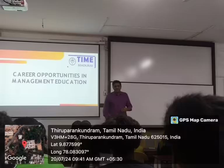 An Informative Session On Cat (common Admission Test),(management Aptitude Test) And Gmat (graduate Management Admission Test) Exams Was Conducted At Manikam Ramaswami College Of Arts And Science, To Guide (6)