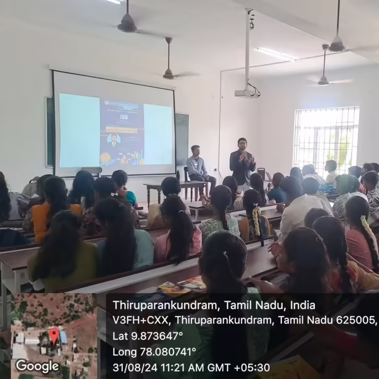On The Occasion Of 'small Industries Day', The Department Of Commerce At Manikam Ramaswami College Of Arts & Science (mrcas) Hosted A Significant Session Titled 'india's Vision 2047 The Role Of Entrepr (2)