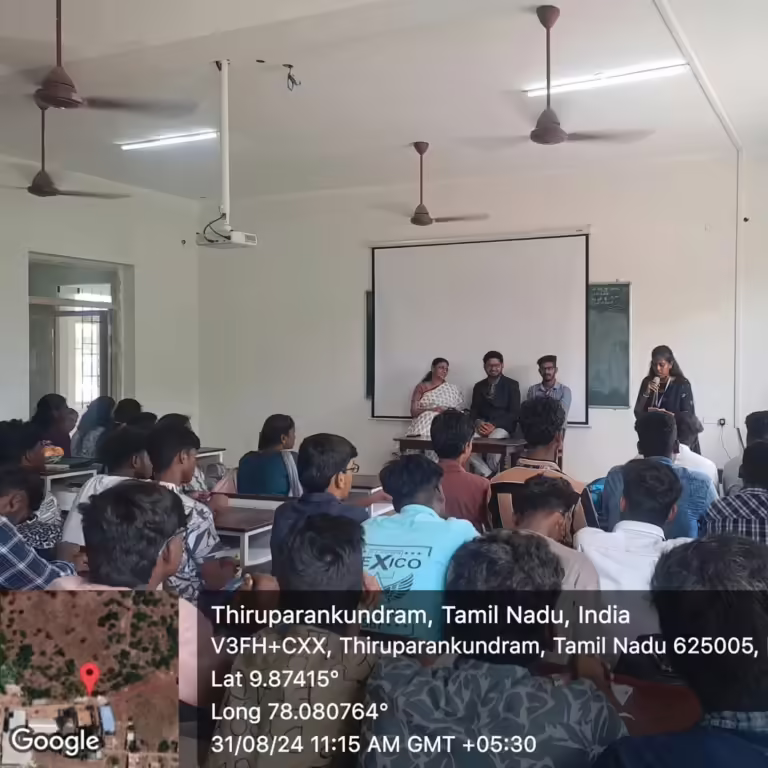 On The Occasion Of 'small Industries Day', The Department Of Commerce At Manikam Ramaswami College Of Arts & Science (mrcas) Hosted A Significant Session Titled 'india's Vision 2047 The Role Of Entrepr (3)