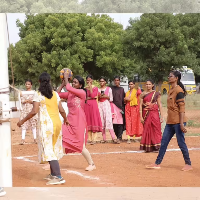 A Highly Anticipated Manikam Ramaswami College Of Arts & Science (mrcas) Staff Throwball Match Was Held On 06.09.2024, With Enthusiastic Participation From Both Teams, Team A And Team B. The Match Was Or (1)