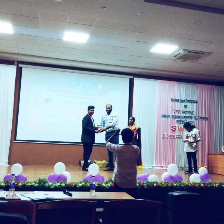 We Are Delighted To Inform That On 29th August, 2024, Hari Prasath, Student Of Ii B.com At Manikam Ramaswami College Of Arts & Science (mrcas) Won The Second Prize In The National Level Conference On 'swot (2)